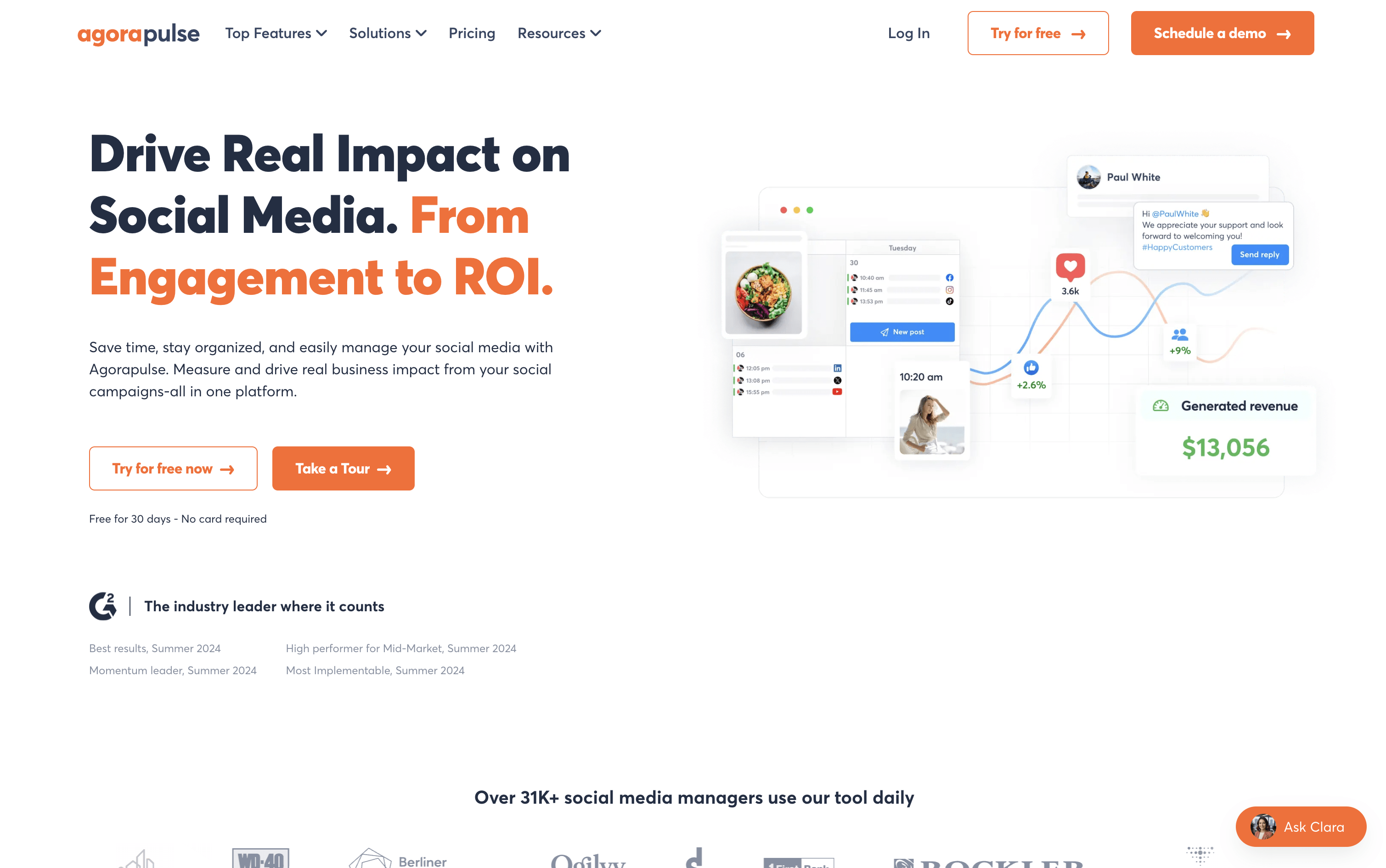 Agorapulse screenshot 1