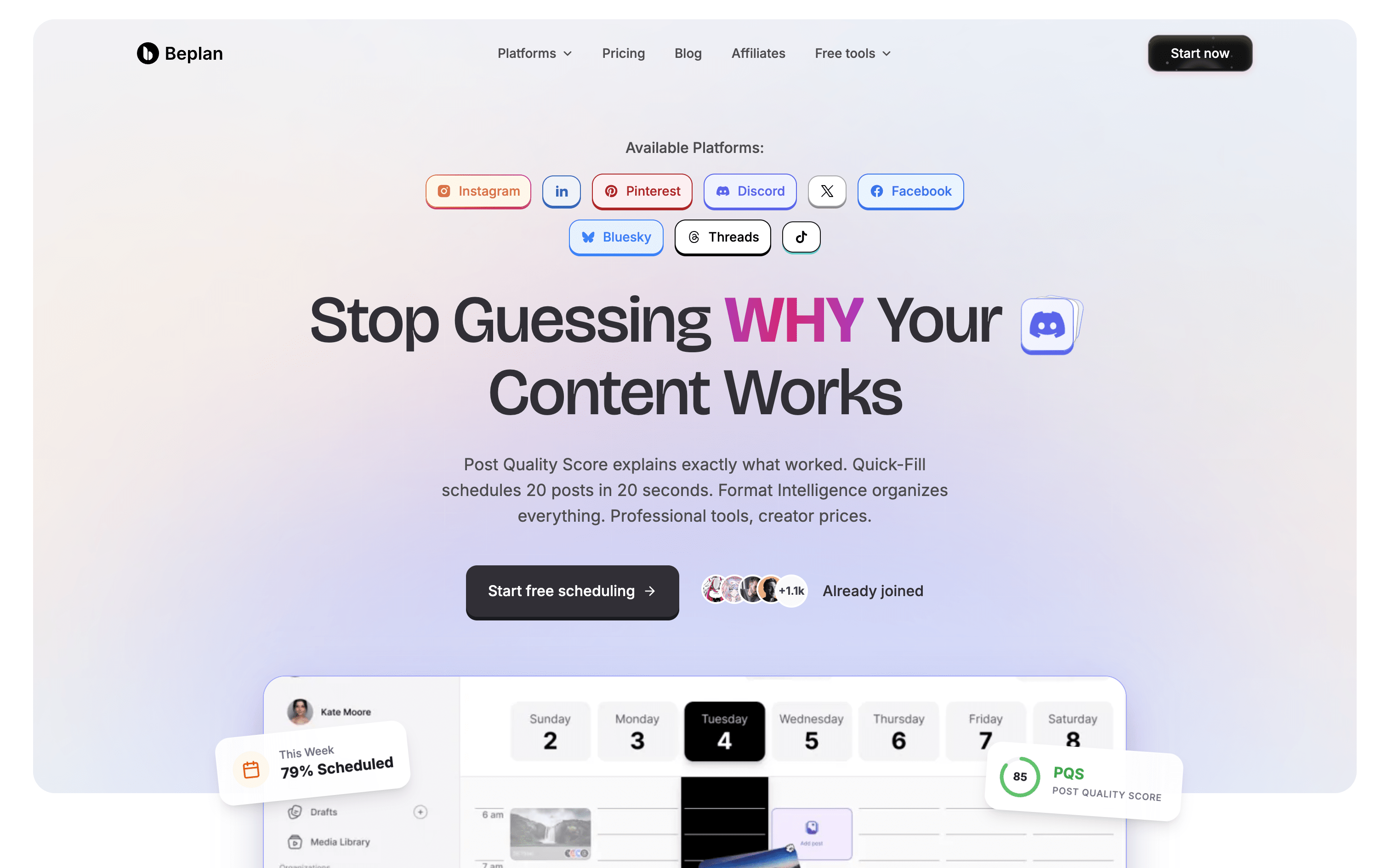 Beplan screenshot