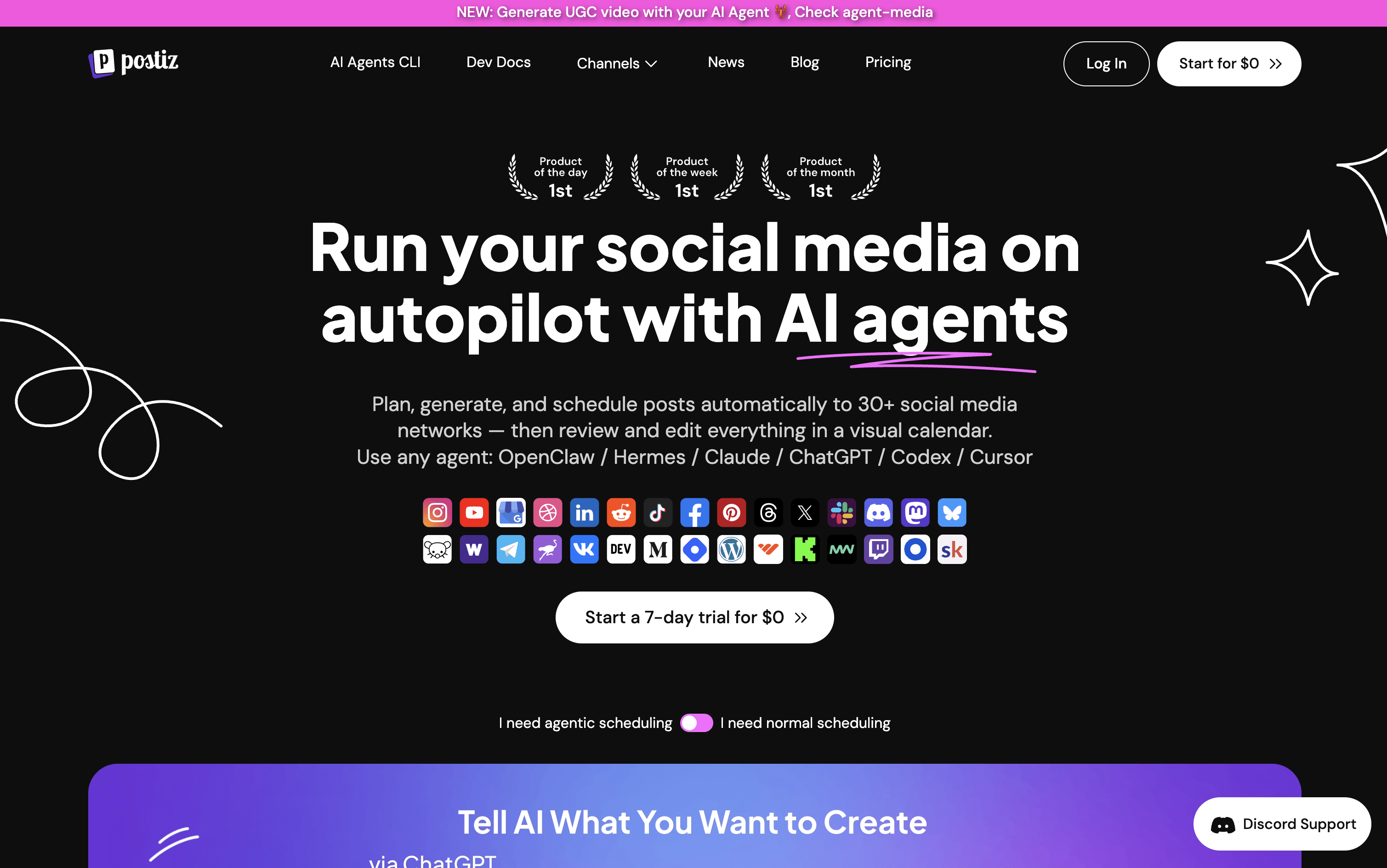 Postiz screenshot