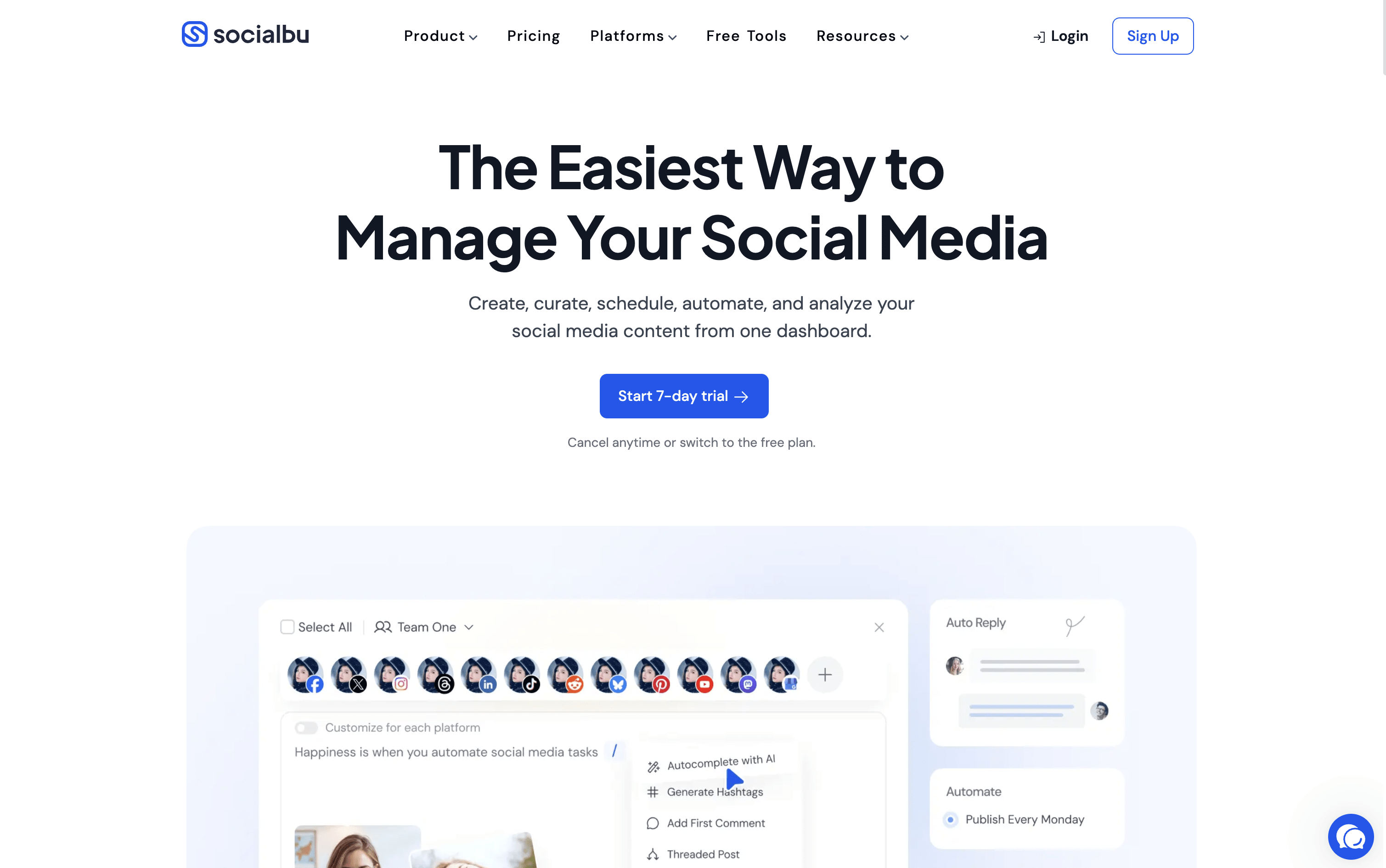 SocialBu screenshot