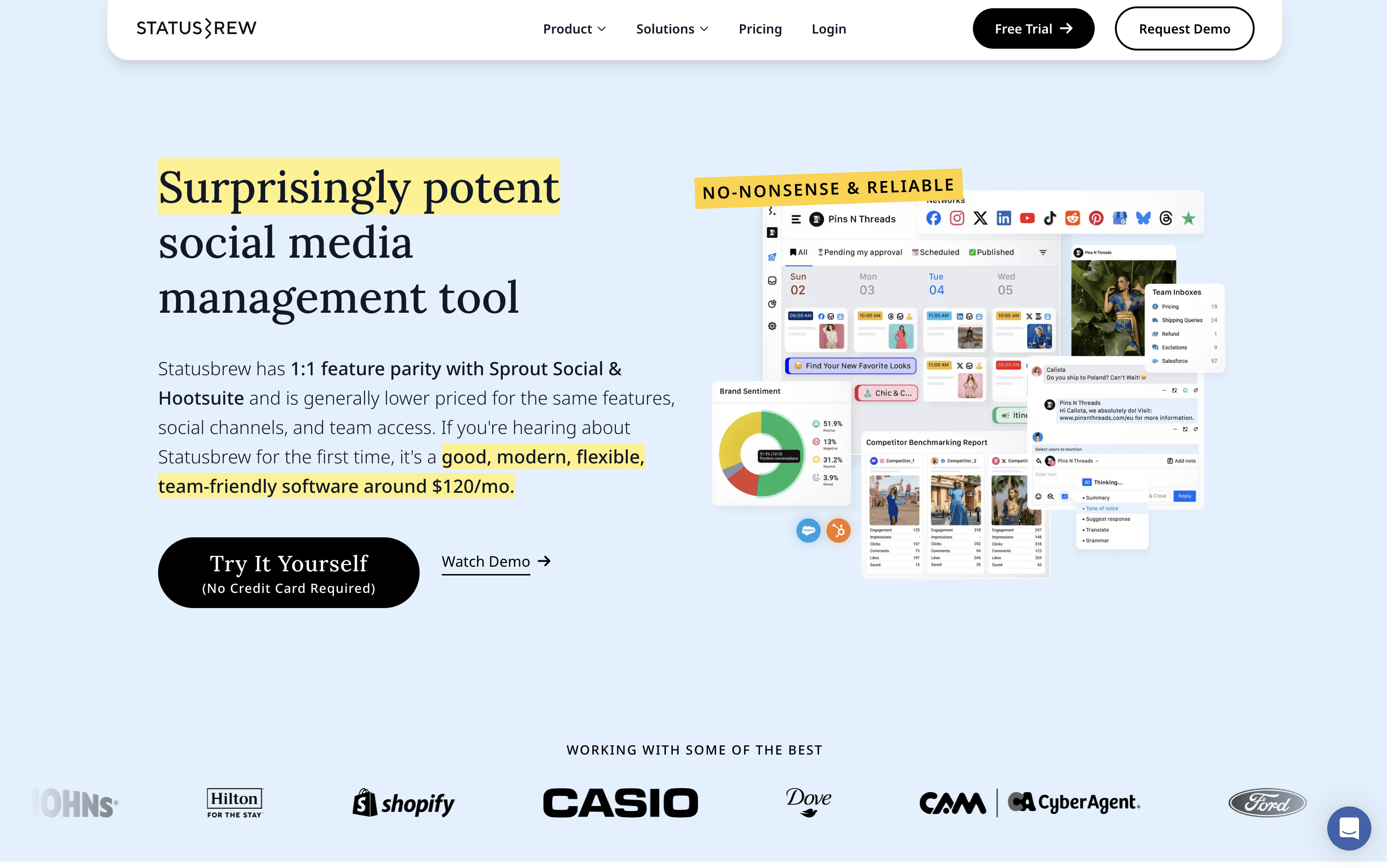 Statusbrew screenshot 1